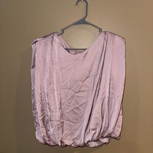 Elegant Pink Sleeveless Blouse